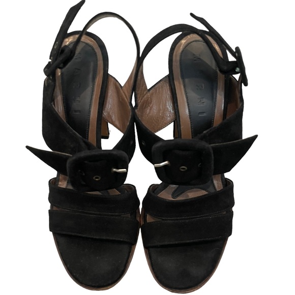 Marni Suede Leather Heels - Picture 11 of 16